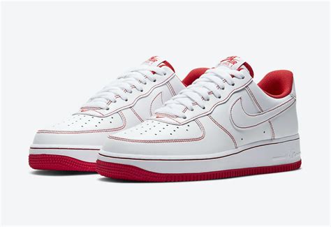 nike airforce rot weiß 41|Nike Air Force 1 colors.